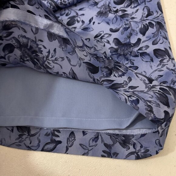 Talbots y2k vintage Silk Wrap Long Maxi Skirt Floral Size 14 - Picture 12 of 12